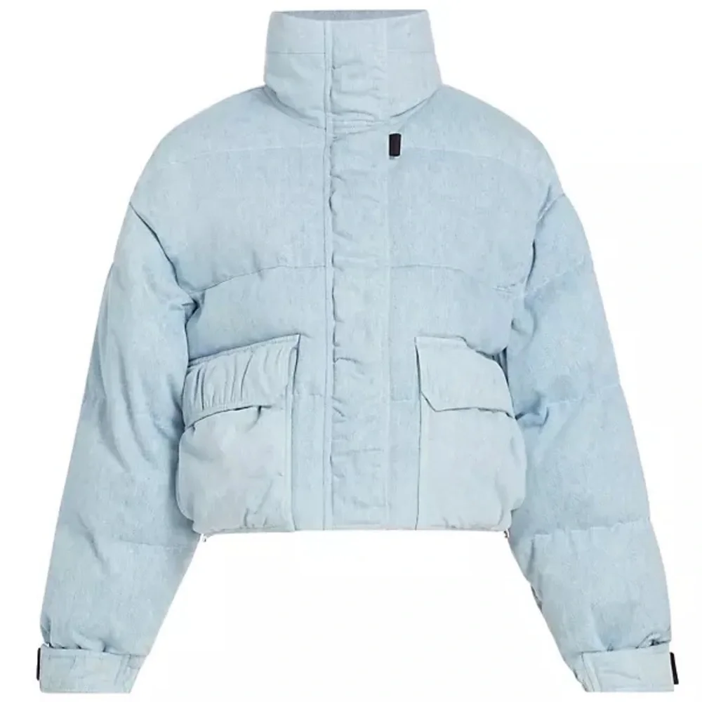 *NWT* Agolde Nova Denim Puffer Jacket - Picture 5 of 8